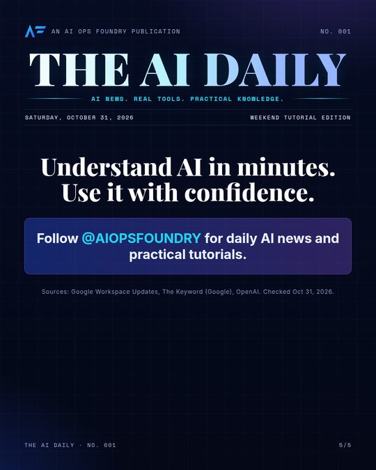The AI Daily No. 001, slide 5 of 5